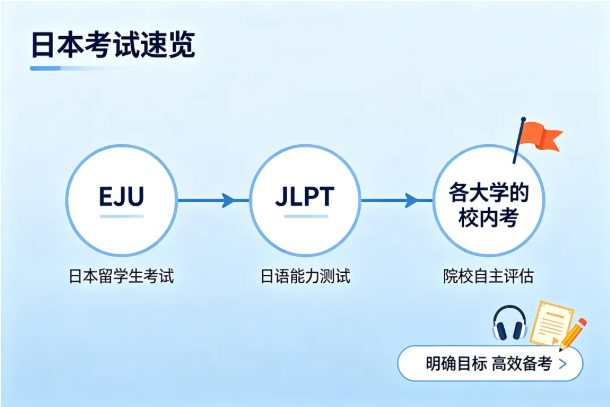 校园动态日语国际高中-升学 | 赴日留学必看：EJU、JLPT、校内考三大考试全解析